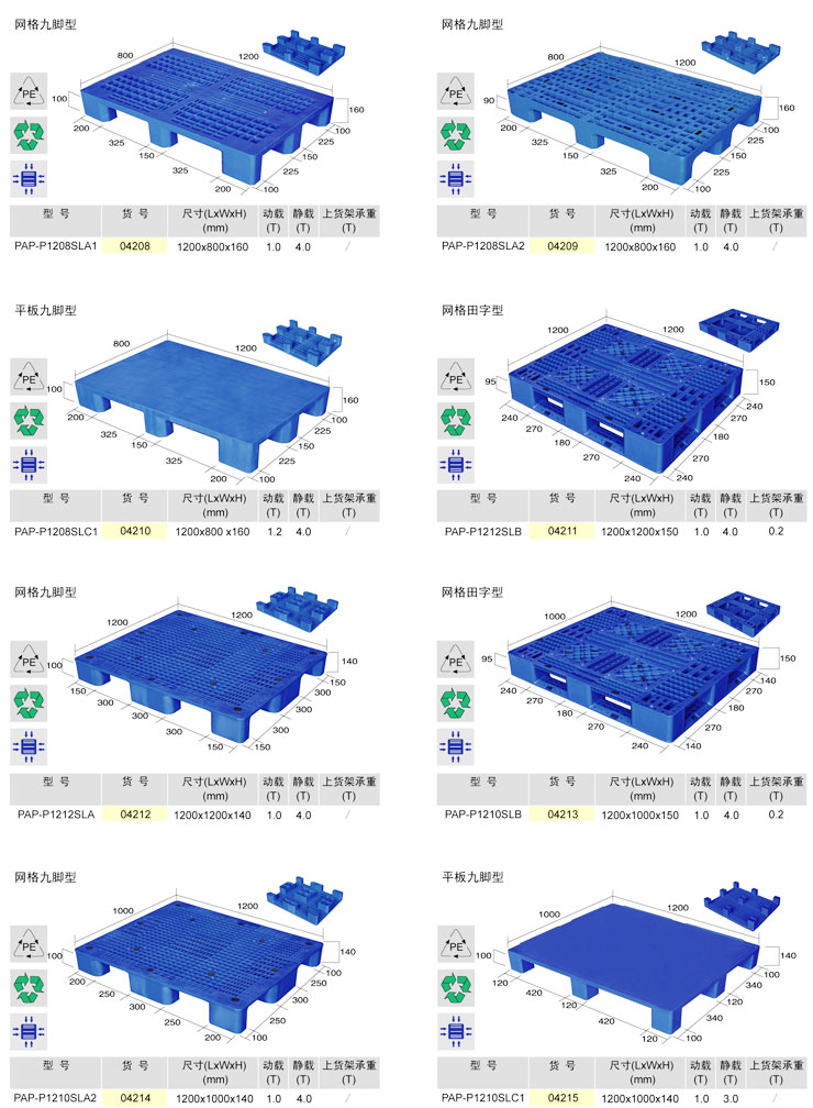 重型塑料托盘