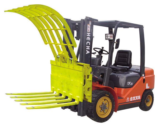 合叉废料夹叉车