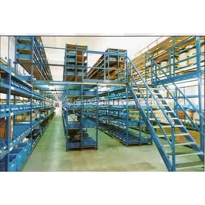 供应钢平台式阁楼货架